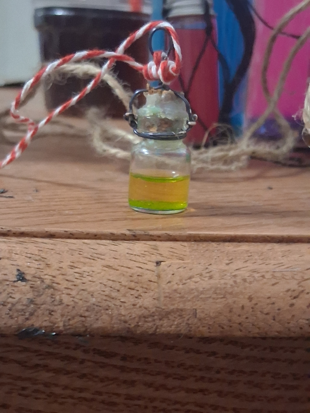 Handmade Kids Dream Bottle Fidget Necklace - Picture 9 of 10